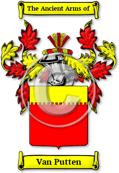Van Putten Family Crest Download (jpg) Legacy Series - 150 DPI